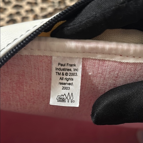 2003 PAUL FRANK β€οΈπ Vintage Zipper Shoulder Bag Y2K Red Blue William the Mouse - Picture 12 of 16